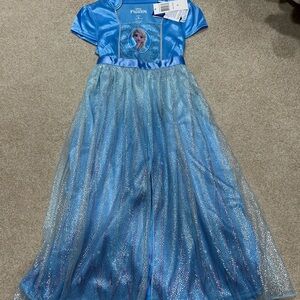 Disney Elsa Light Blue Sparkle Gown Size 6